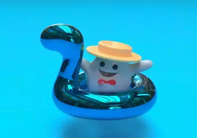 I am having fun 3D model