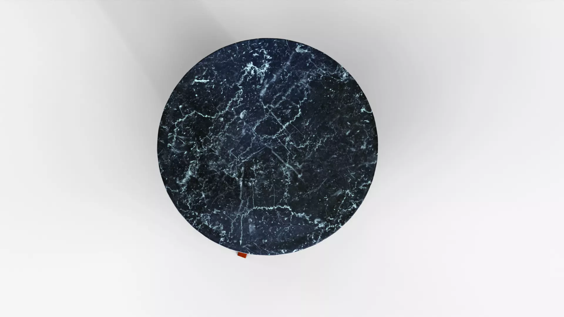 Luxury Side Table - Marble Surface and Wooden Frame Low-poly 3D model_3