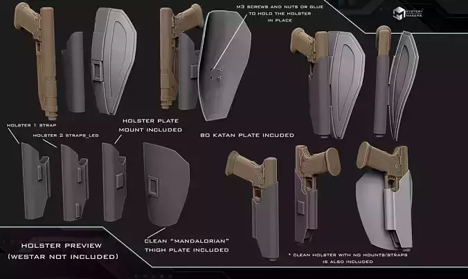 Westar holster Thigh plate