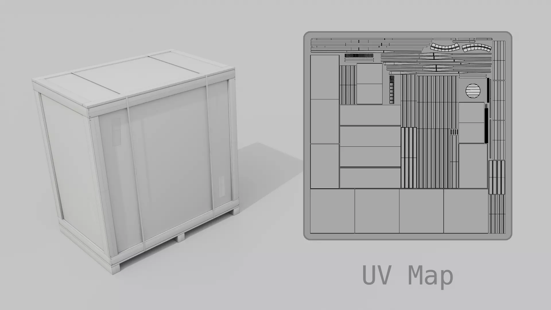 Customizable Wooden Crate Set - Industrial Layout 3D Model Collection_85