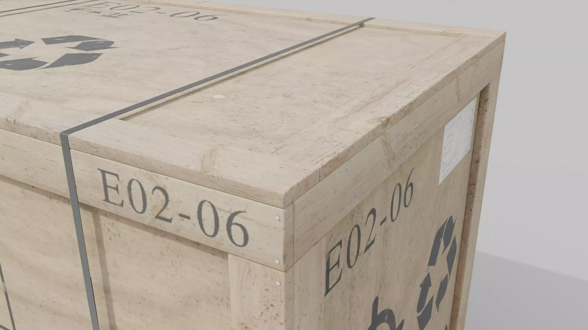 Customizable Wooden Crate Set - Industrial Layout 3D Model Collection_12