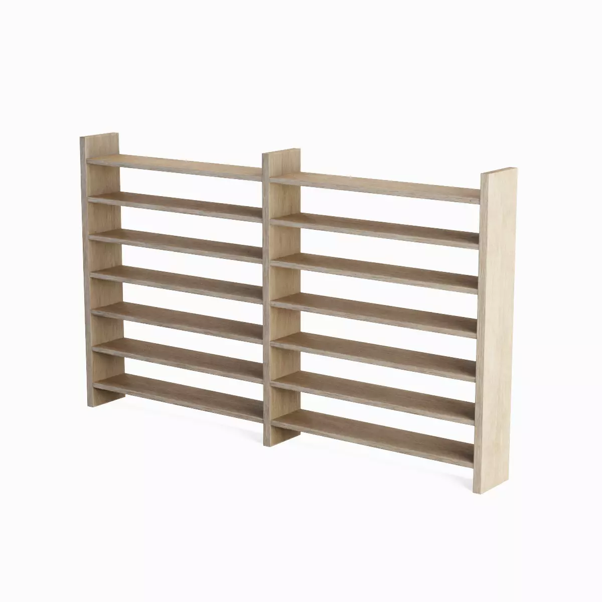 Double Sided Shelf Set Low-poly 3D model_3