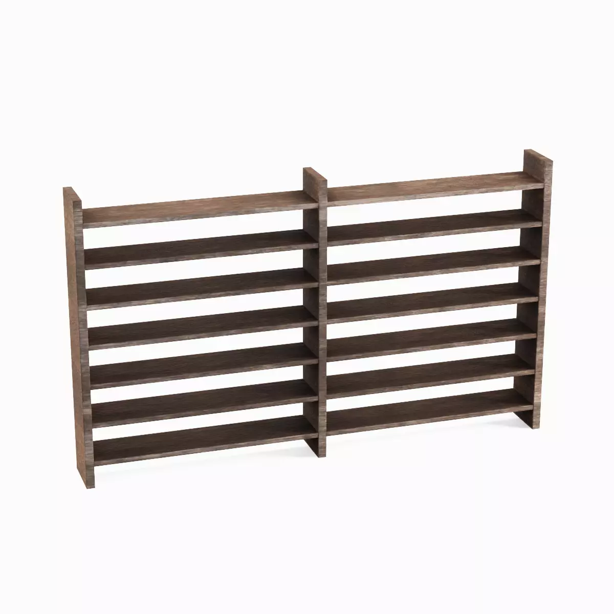 Double Sided Shelf Set Low-poly 3D model_11