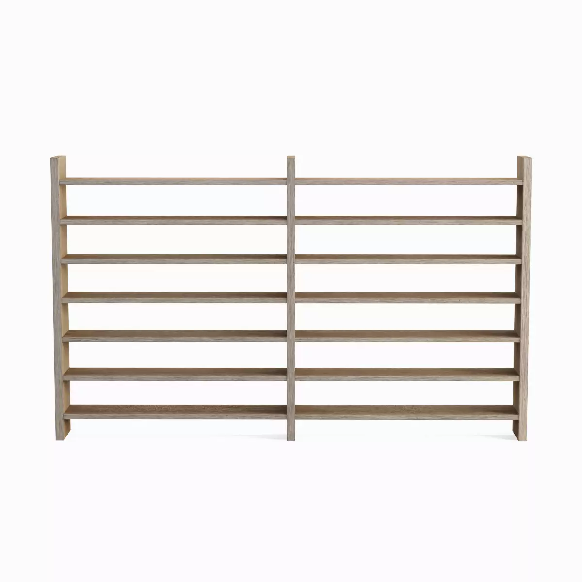 Double Sided Shelf Set Low-poly 3D model_1