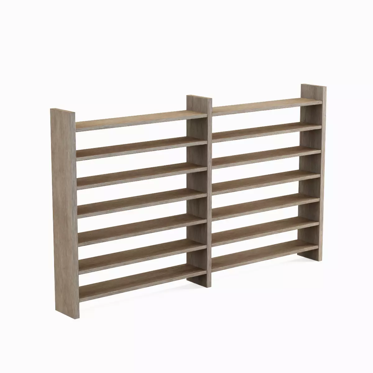 Double Sided Shelf Set Low-poly 3D model_2