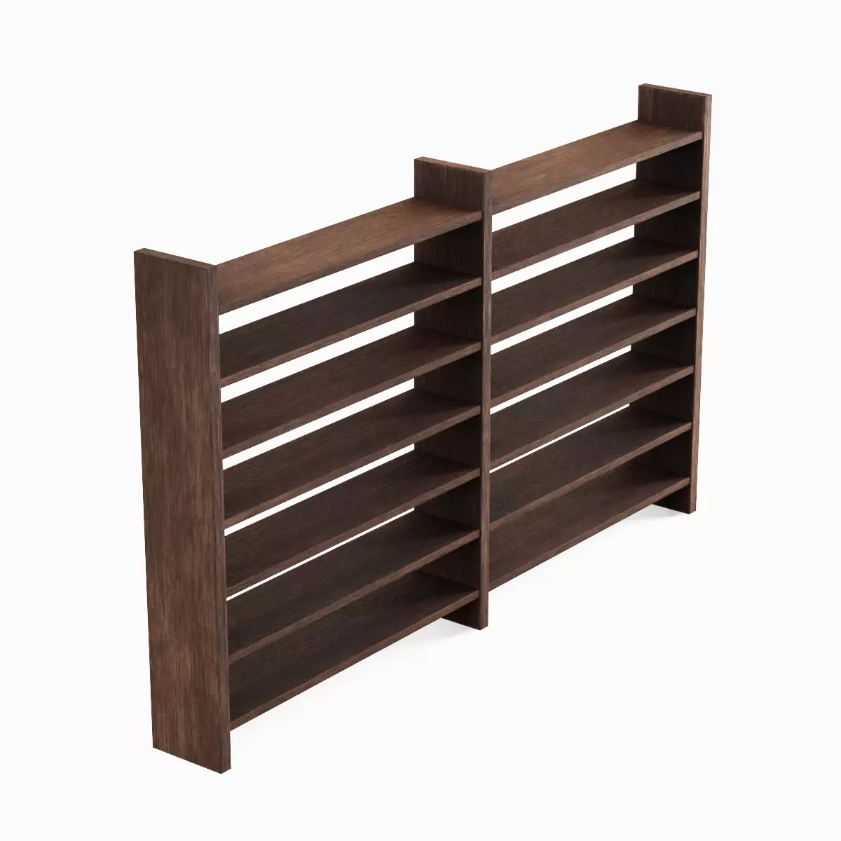 Double Sided Shelf Set Low-poly 3D model_18