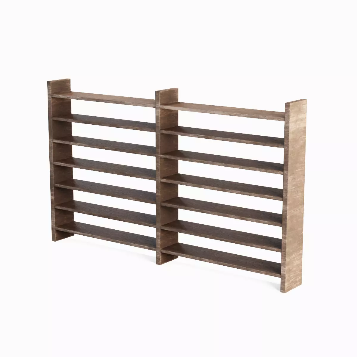 Double Sided Shelf Set Low-poly 3D model_7