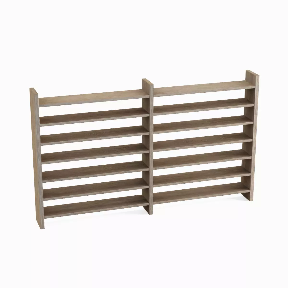 Double Sided Shelf Set Low-poly 3D model_4
