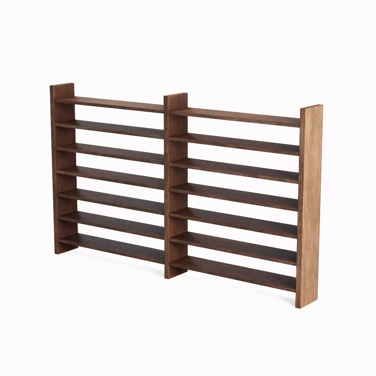 Double Sided Shelf Set Low-poly 3D model_13