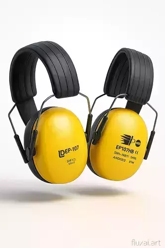 Earmuff white mesh obj 3d model