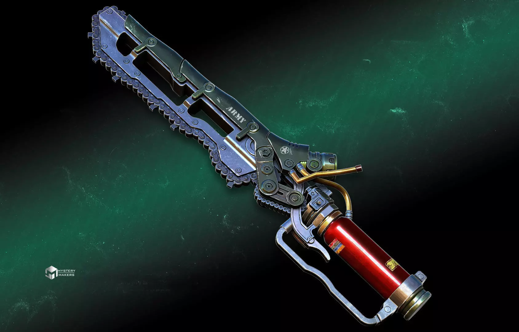 Ripper chain sword  3D print model_0