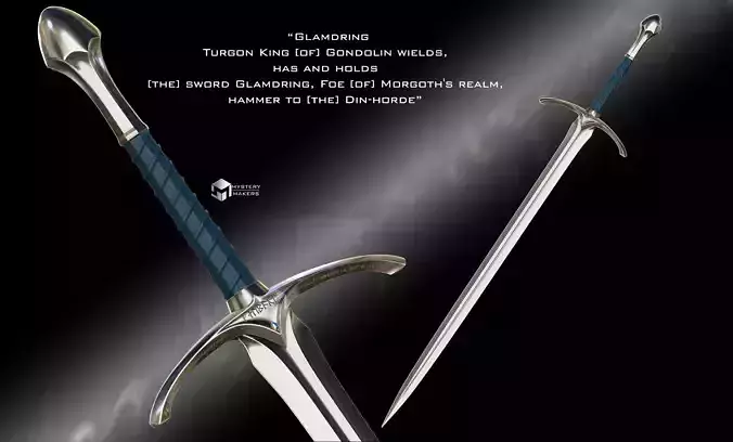 Glamdring sword with display stand