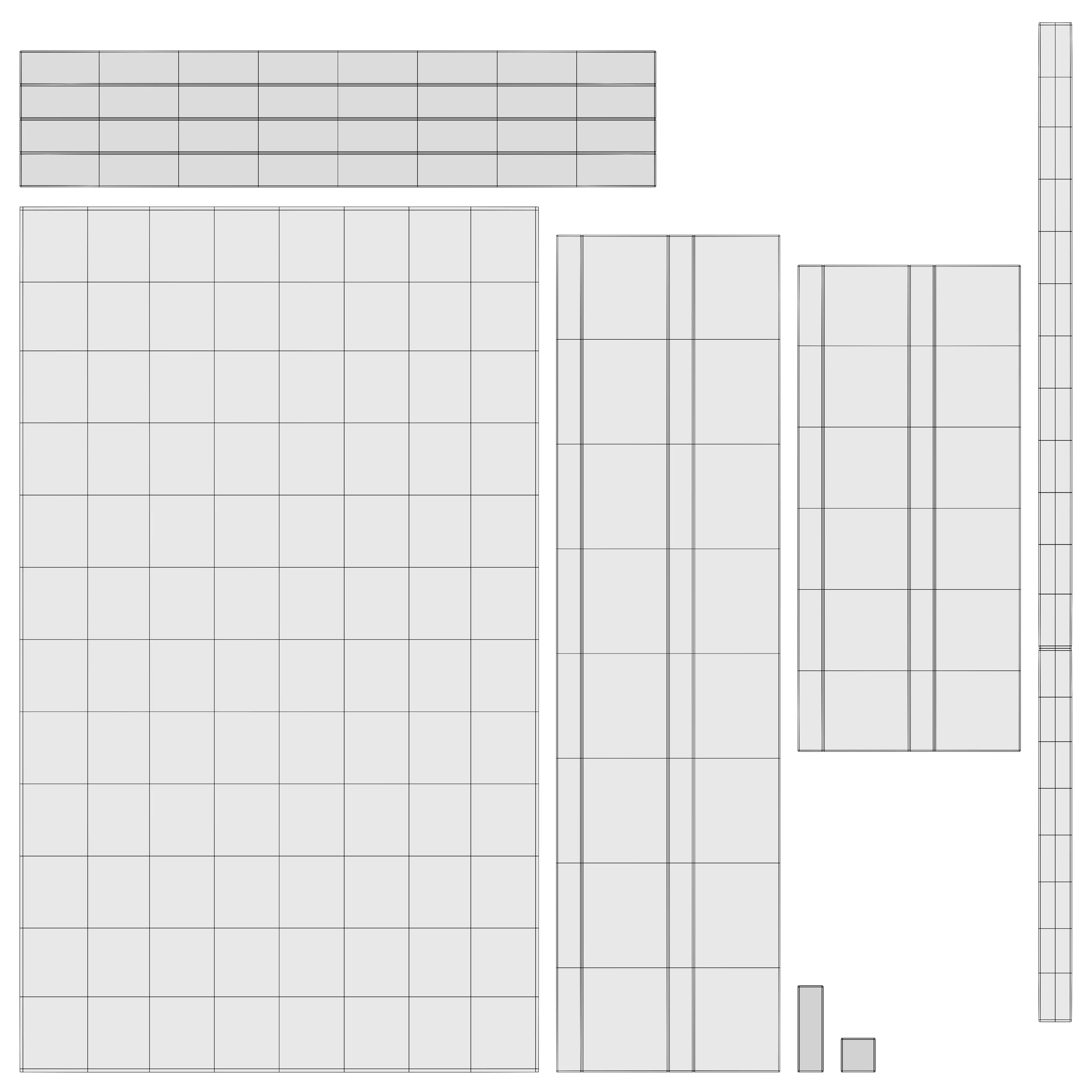 Classic Wooden Furniture - Dining or Writing Table for Interiors Low-poly 3D model_7