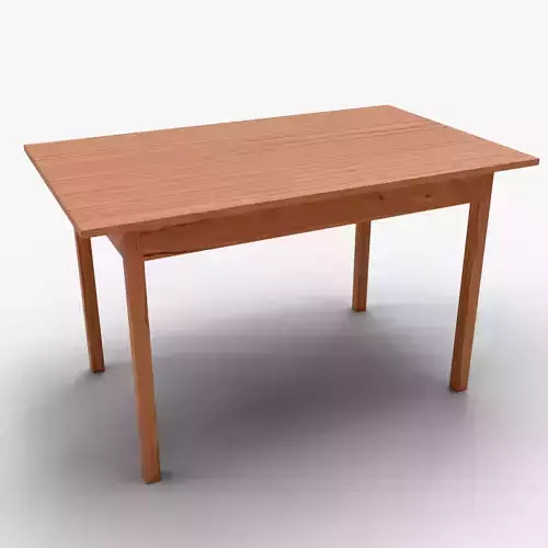 Classic Wooden Furniture - Dining or Writing Table for Interiors Low-poly 3D model