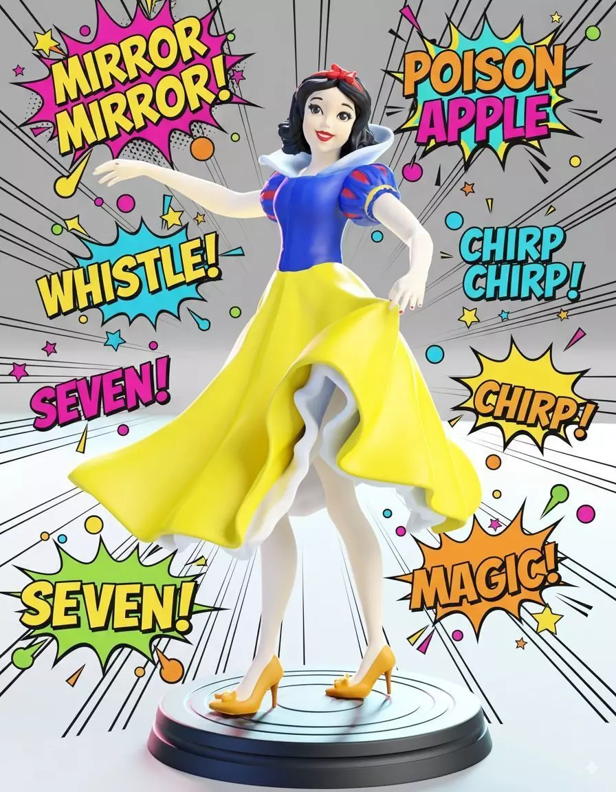 Fan Inspired Princess STL 3D print model
