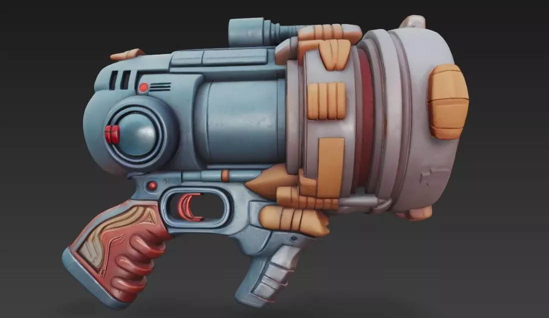 Dragons Breath Plasma Incinerator Low-poly 3D model_0