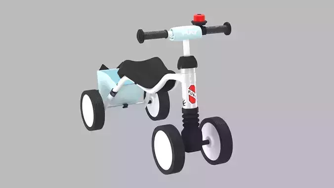 Baby Balance Bike 3D Model