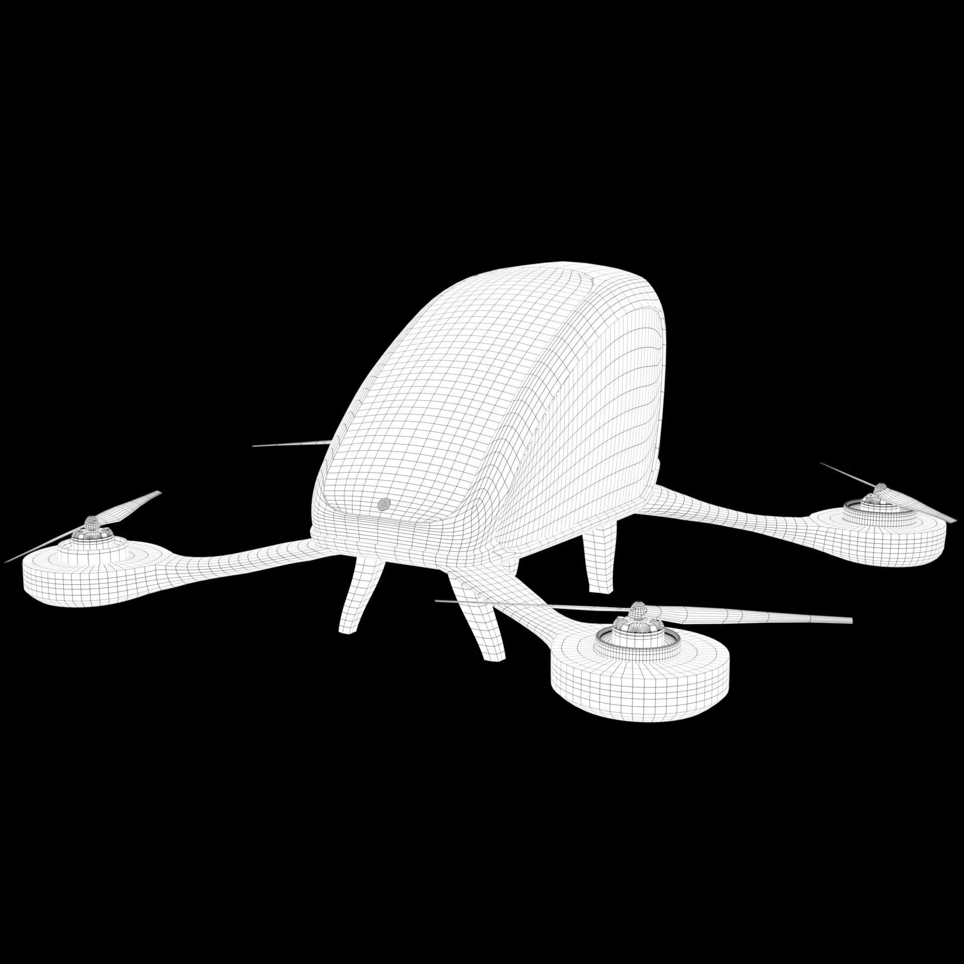 Passenger Drone 3D model_7