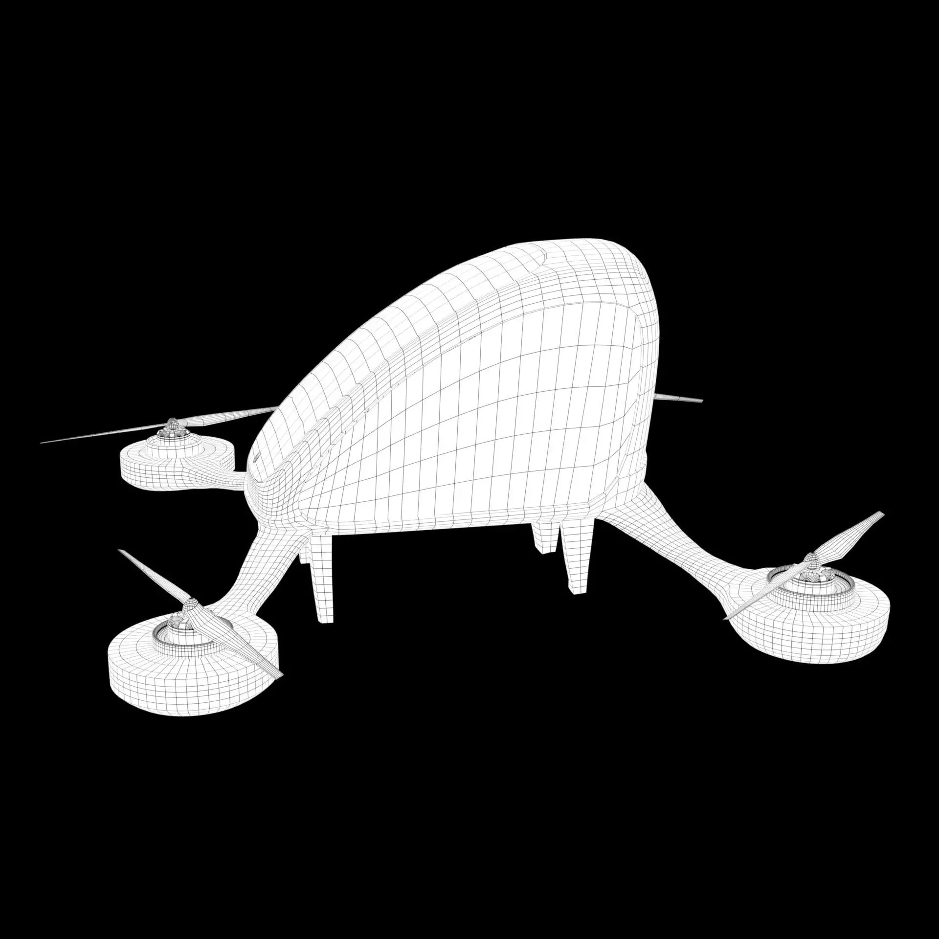 Passenger Drone 3D model_8