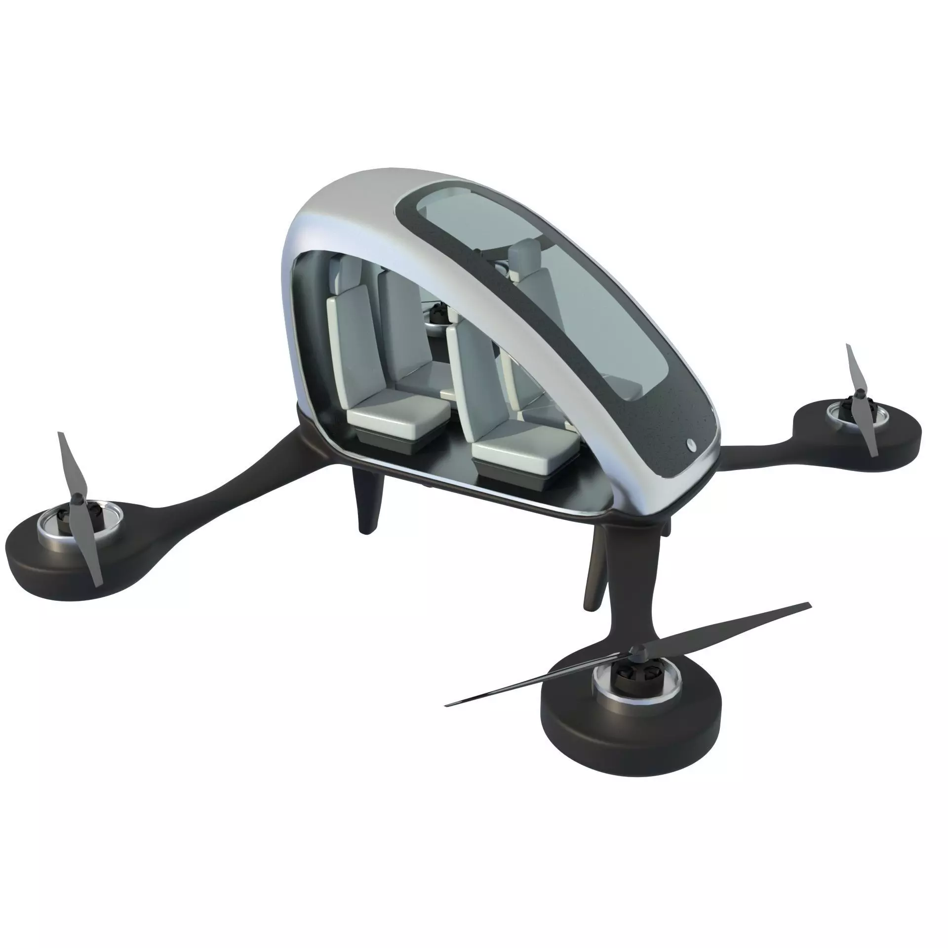 Passenger Drone 3D model_3