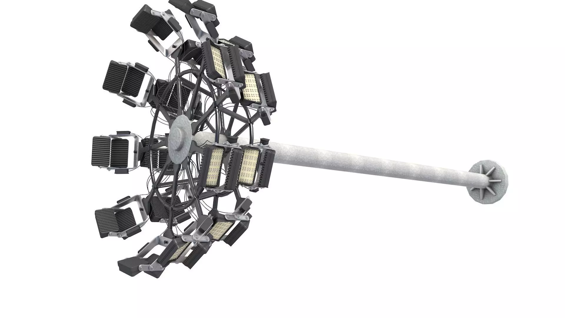 Stadium Light Tower 3D model_1