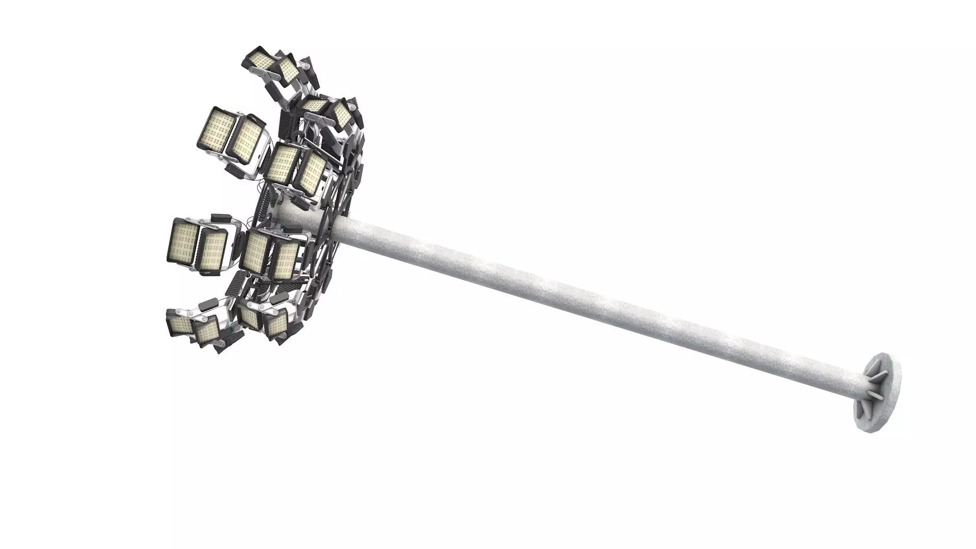 Stadium Light Tower 3D model_5