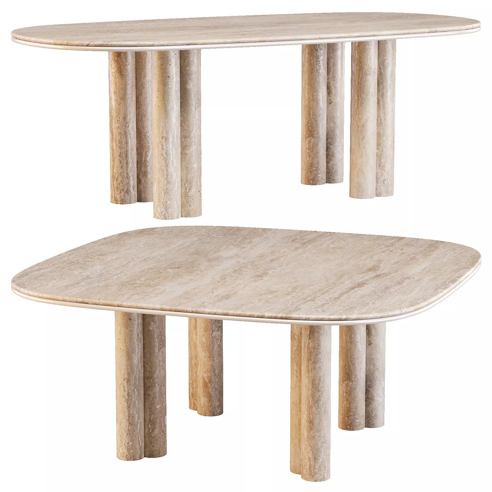 Giulio Marelli Simmy - Dining Tables Set 01 3D model