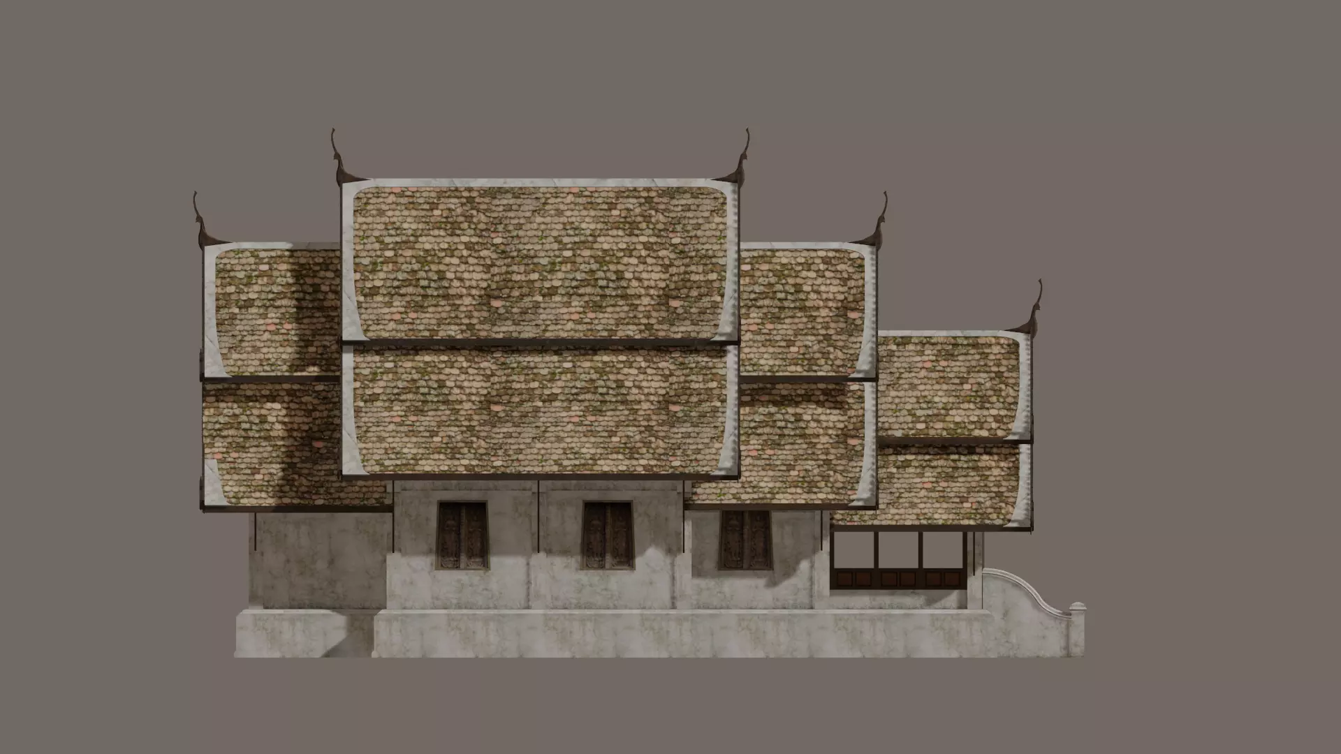 Lanna temple 3D model_5