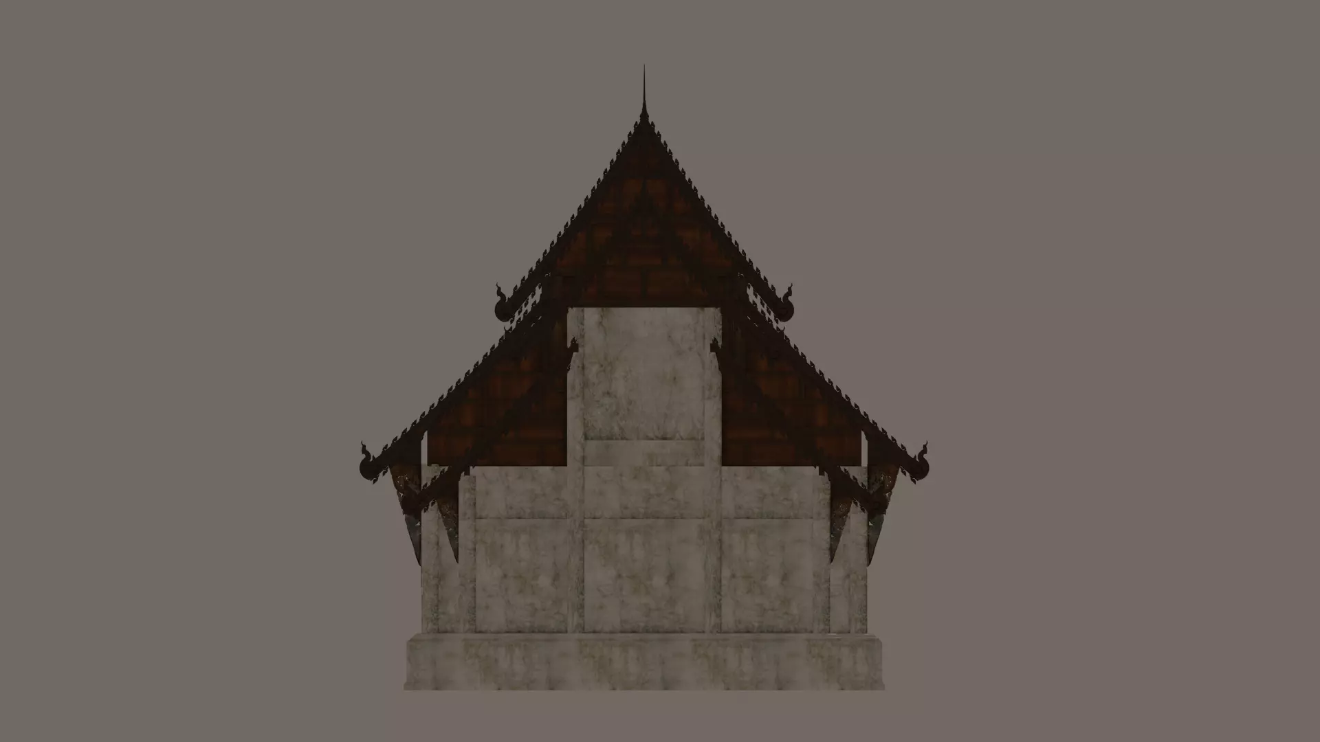 Lanna temple 3D model_4