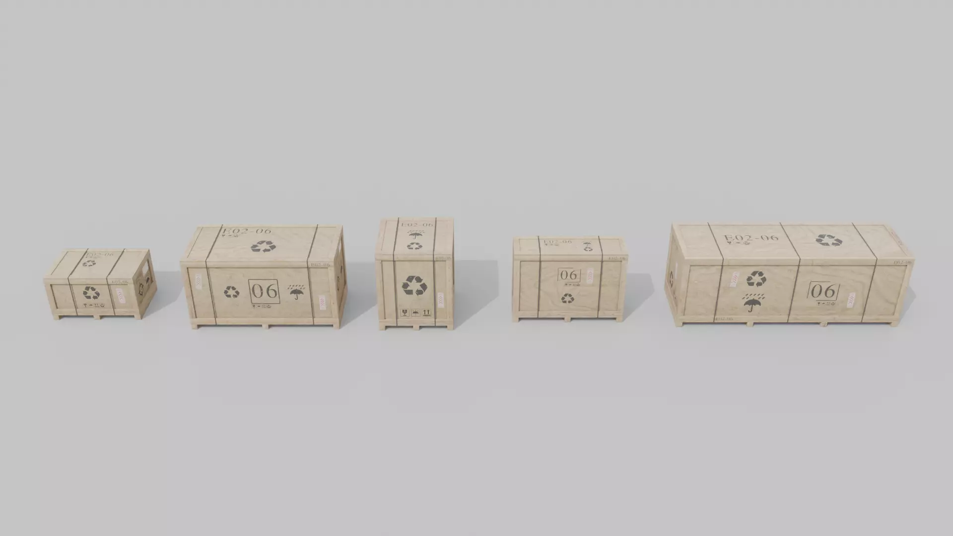 Wooden Crate Mega Pack - Customizable Wooden Box Collection _23