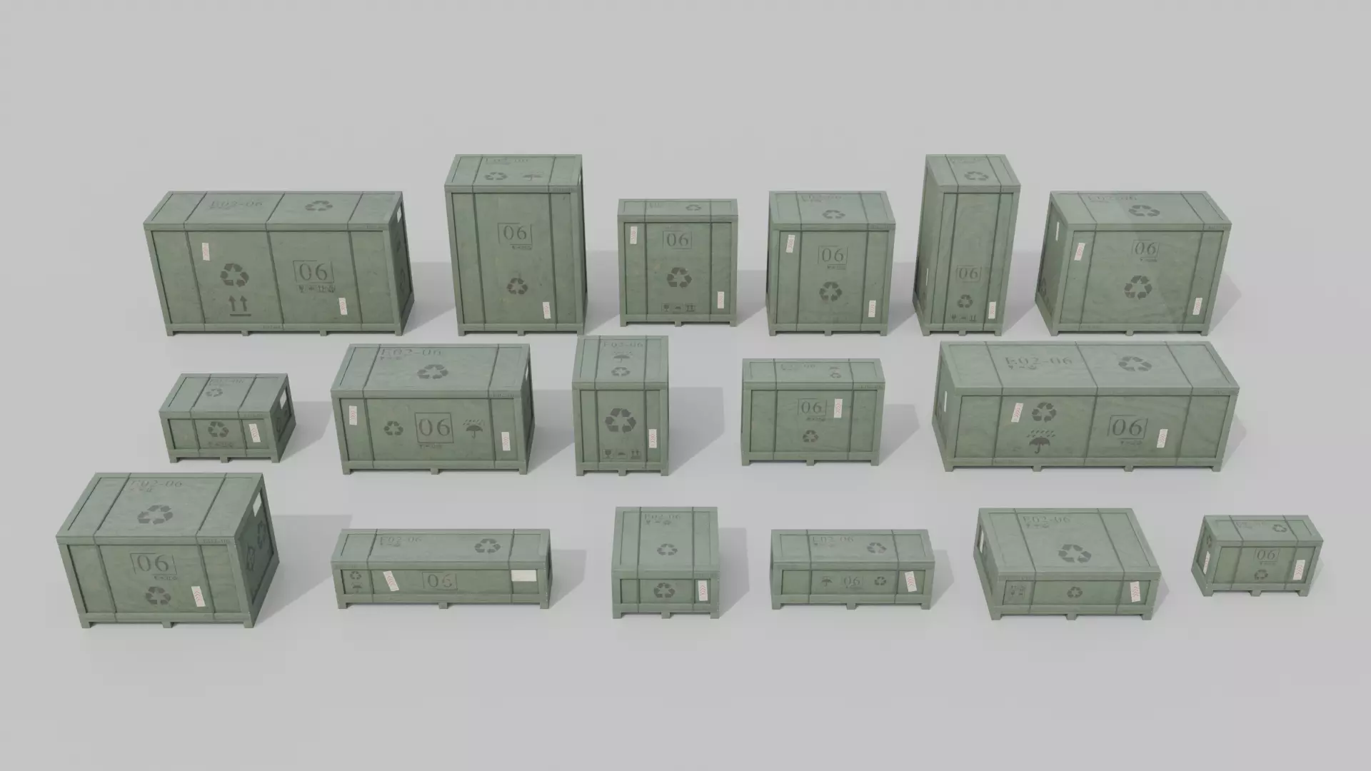 Wooden Crate Mega Pack - Customizable Wooden Box Collection _21