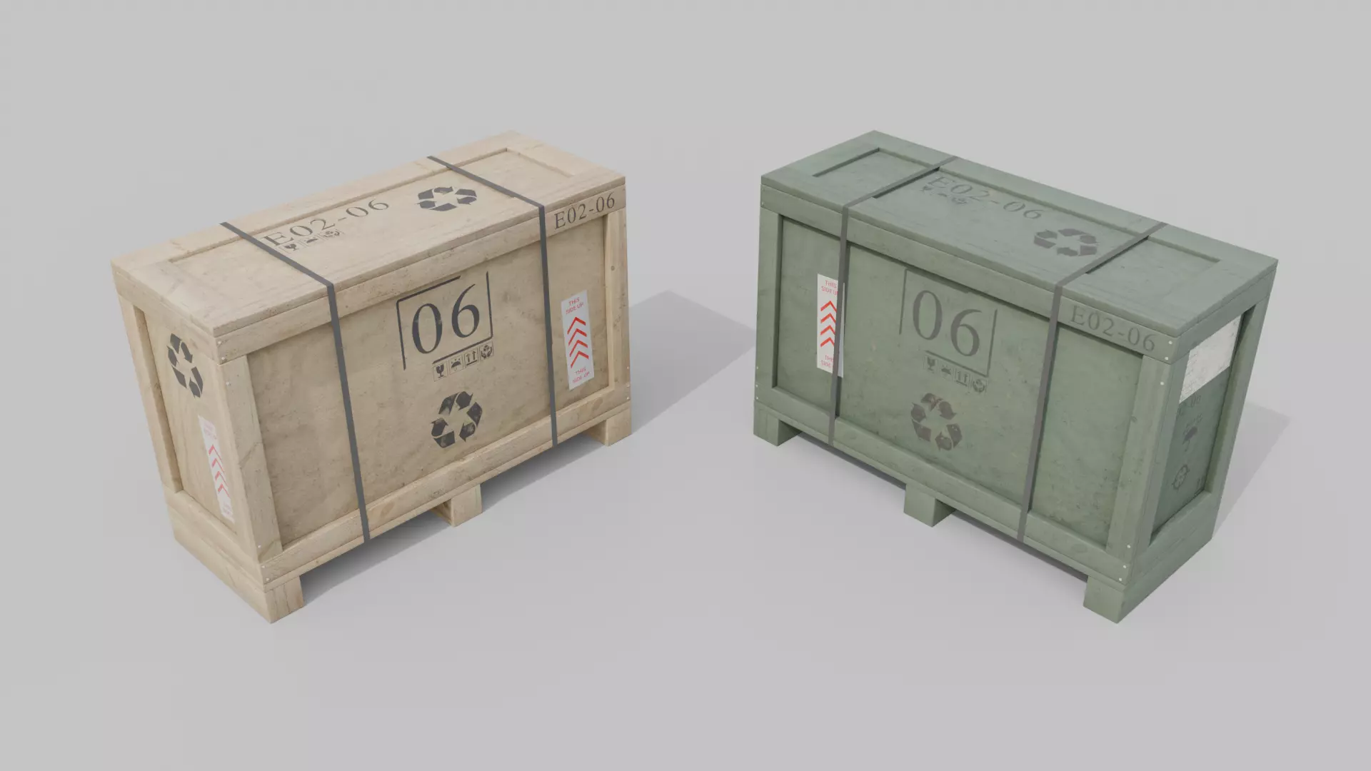 Wooden Crate Mega Pack - Customizable Wooden Box Collection _83