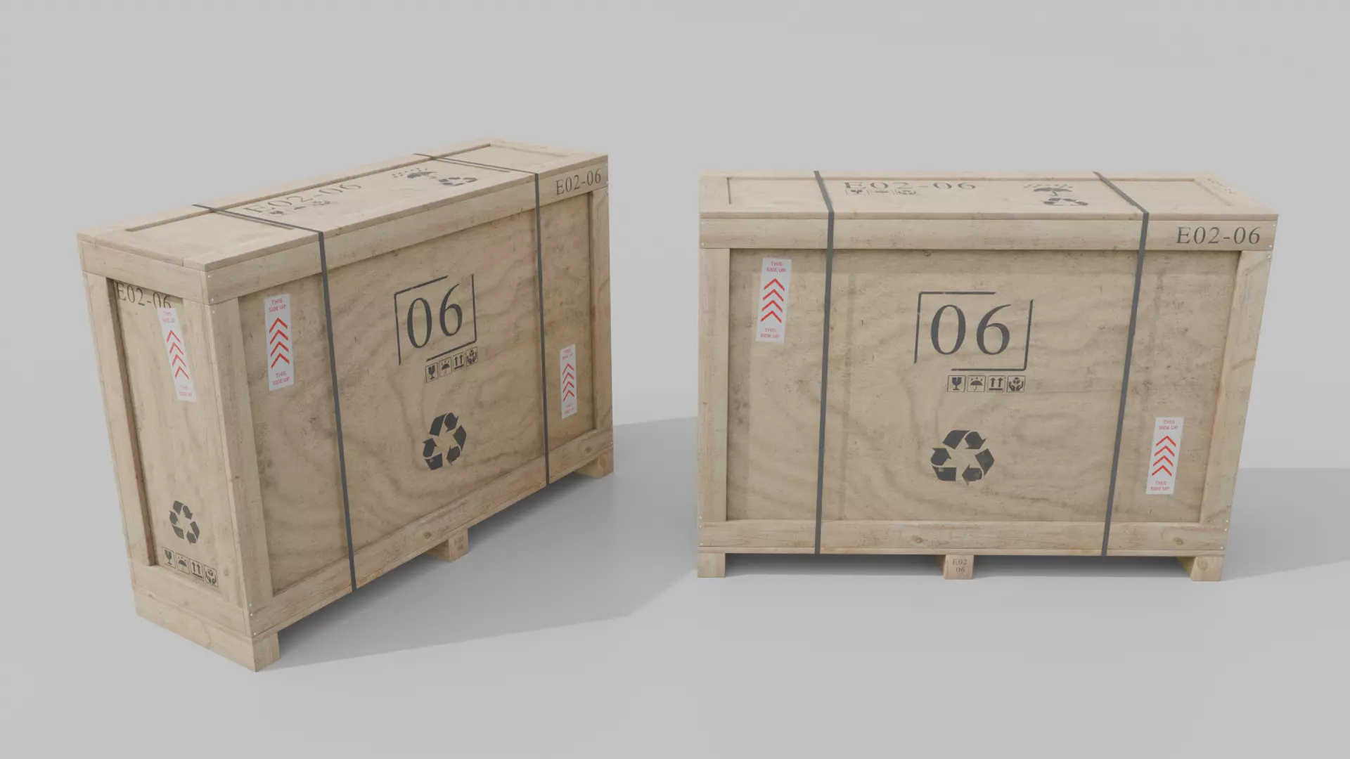 Wooden Crate Mega Pack - Customizable Wooden Box Collection _97