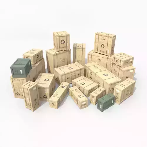 Wooden Crate Mega Pack - Customizable Wooden Box Collection 