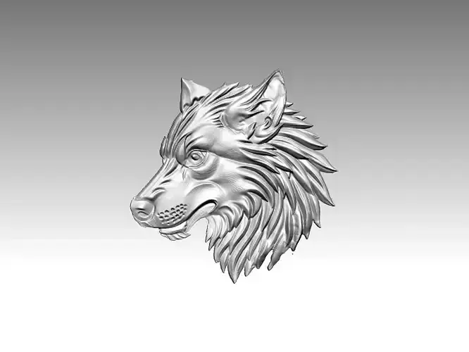Wolf relief  Head