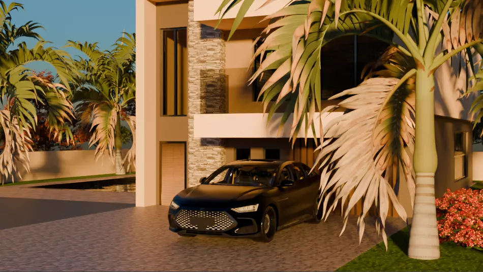 Luxury House 3D Model 3D model_3