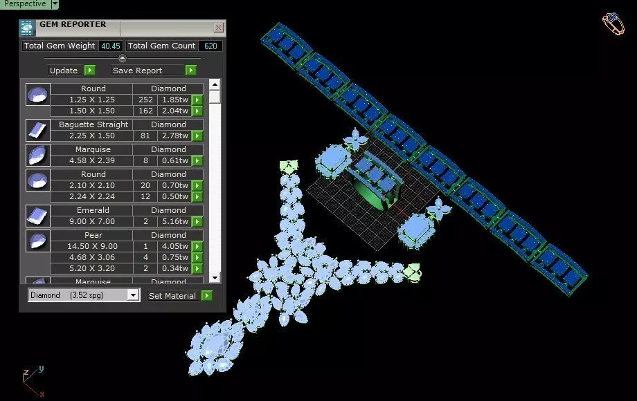 Full Set Jewelry - Royal Ensemble for her 3D print model_10