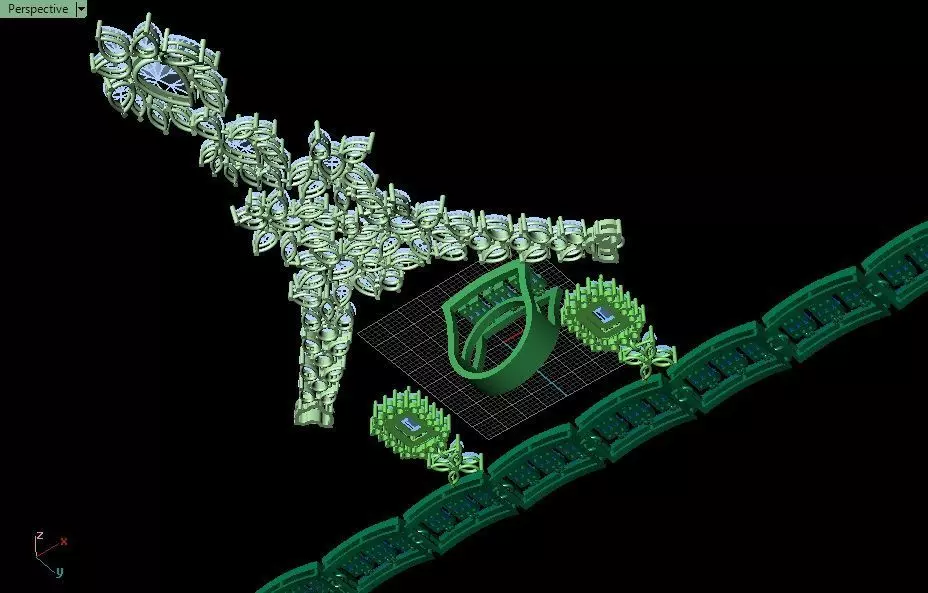 Full Set Jewelry - Royal Ensemble for her 3D print model_20