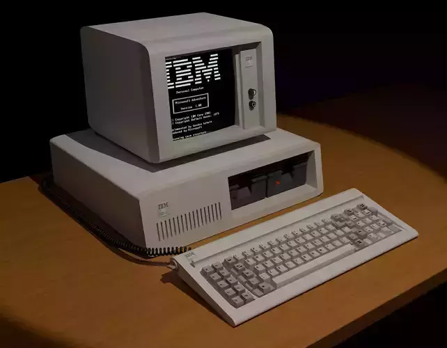 IBM 5150 Vintage Personal Computer Retro 3D Model 3D model