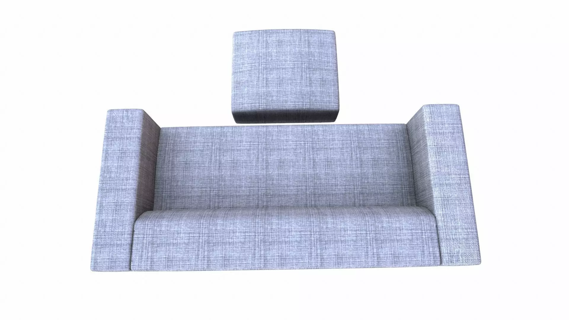 Sofa PBR Textured Low-poly 3D model_2