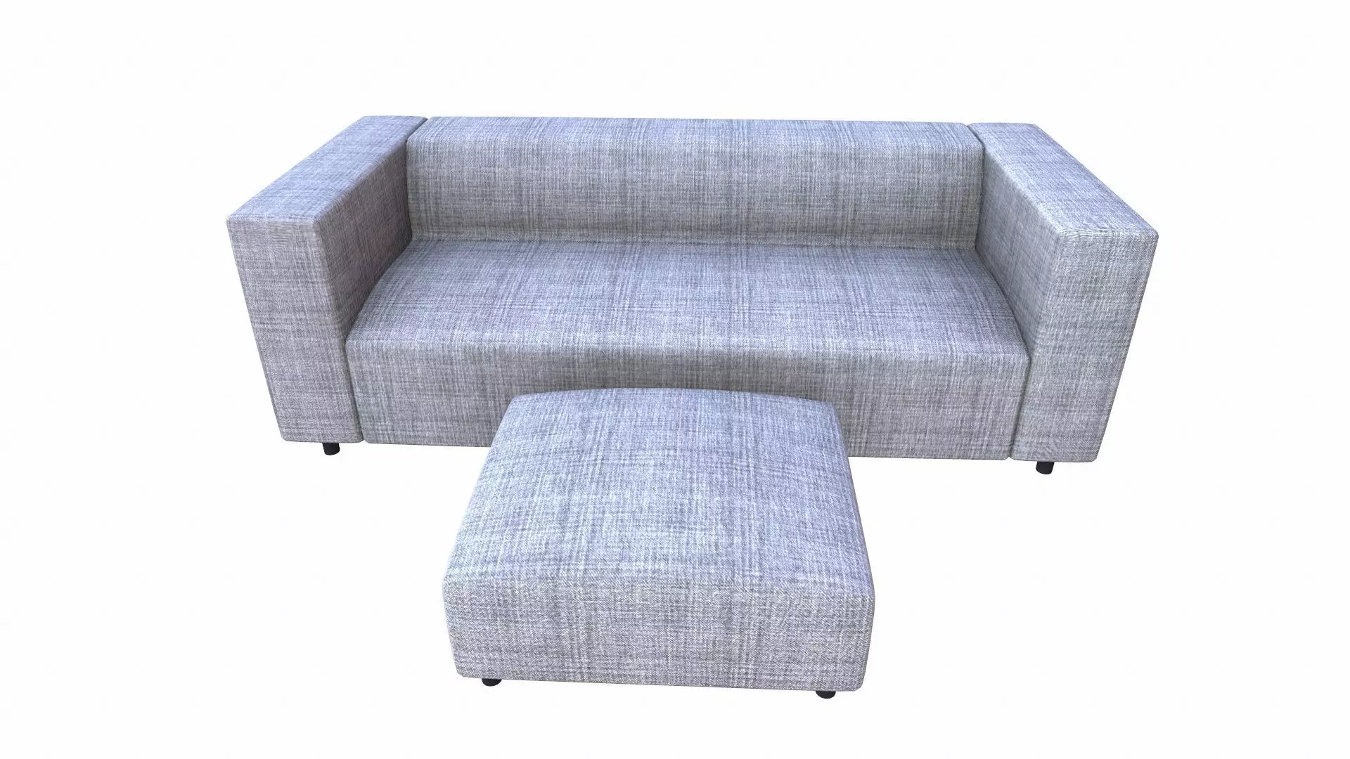 Sofa PBR Textured Low-poly 3D model_0