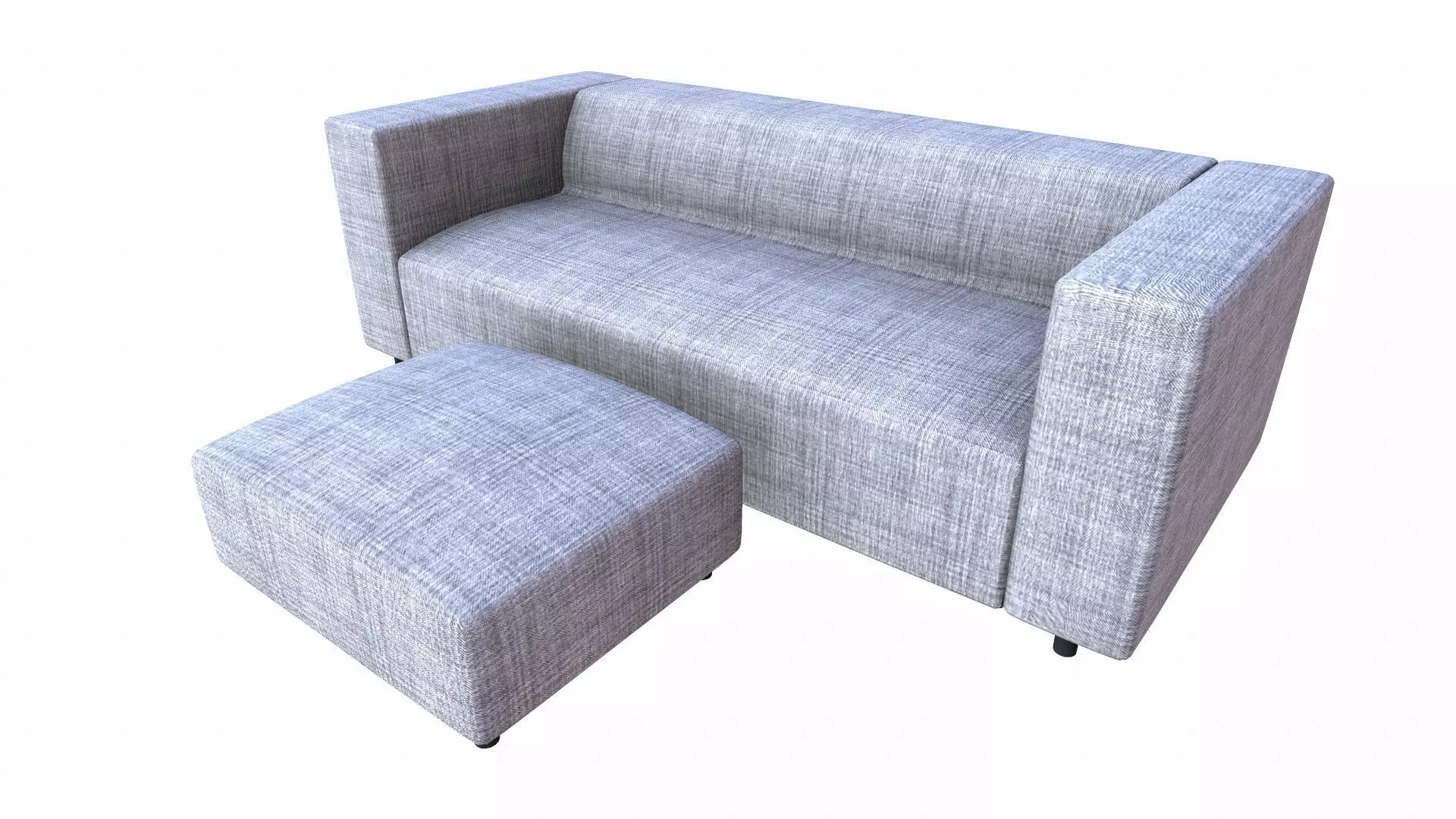 Sofa PBR Textured Low-poly 3D model_5