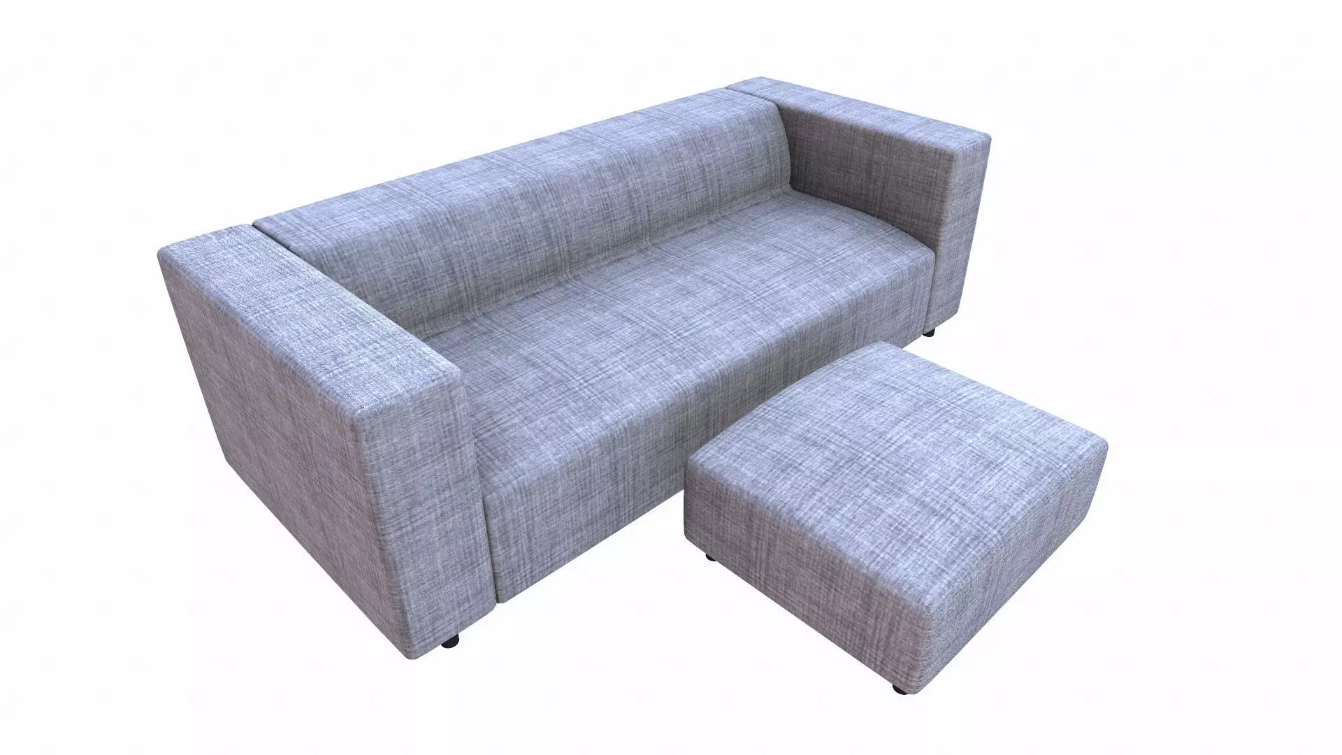 Sofa PBR Textured Low-poly 3D model_4
