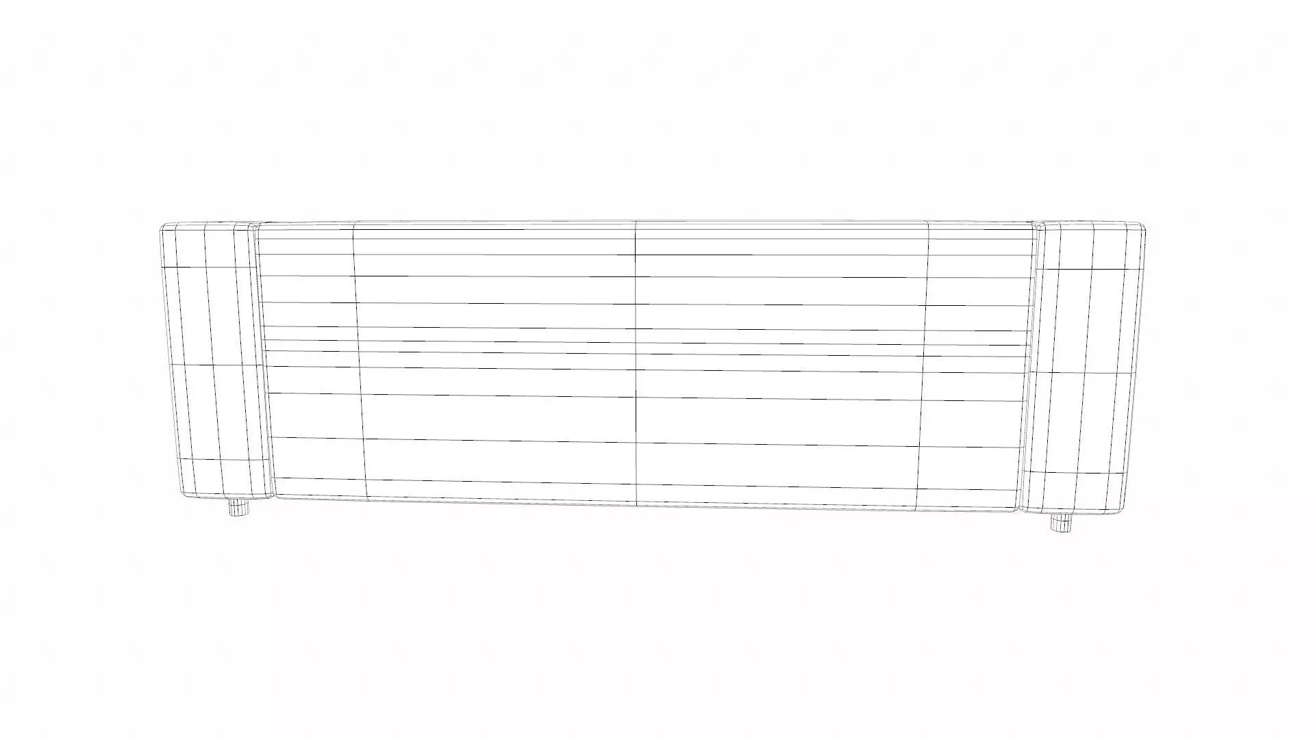 Sofa PBR Textured Low-poly 3D model_9