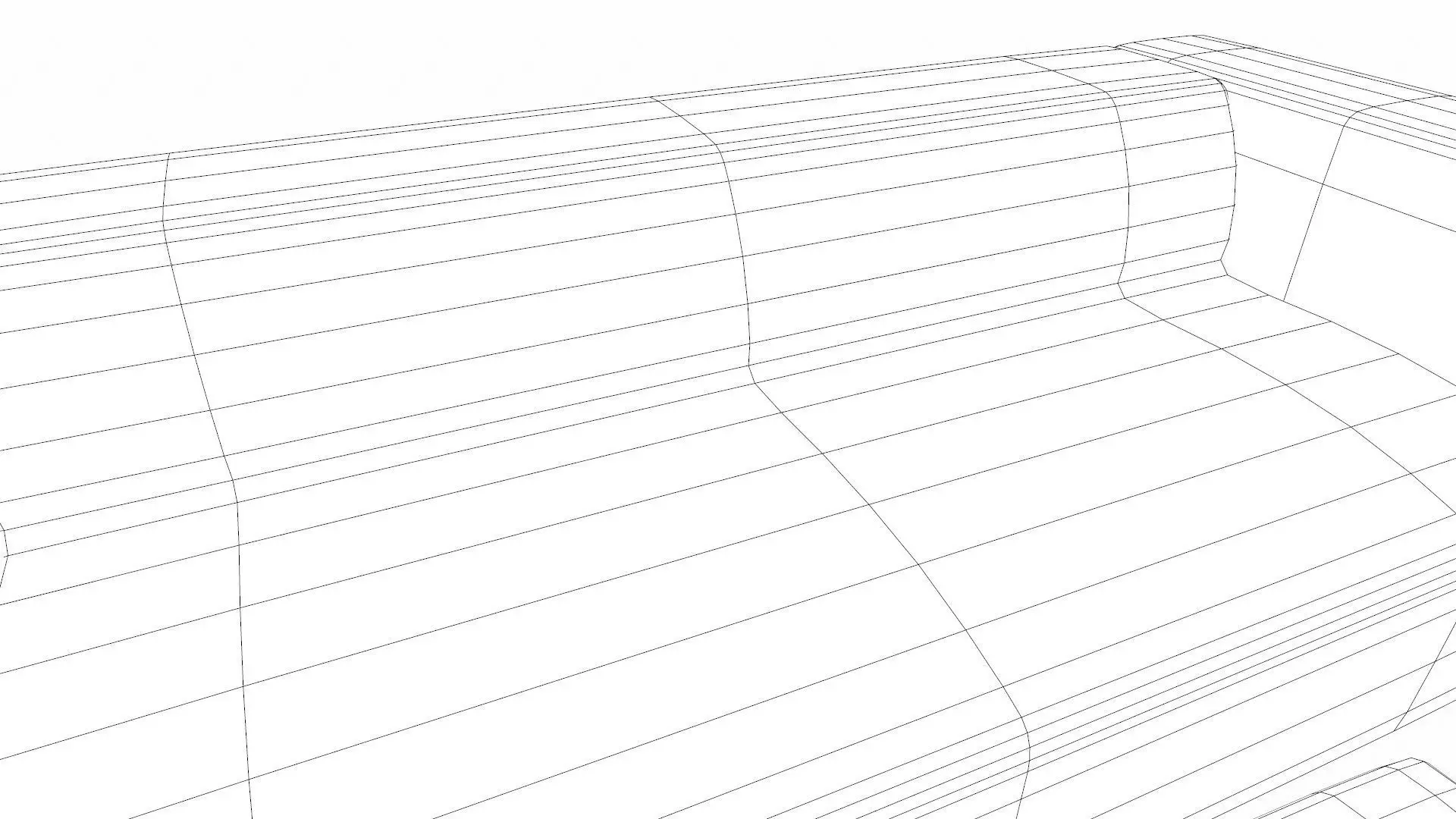 Sofa PBR Textured Low-poly 3D model_10