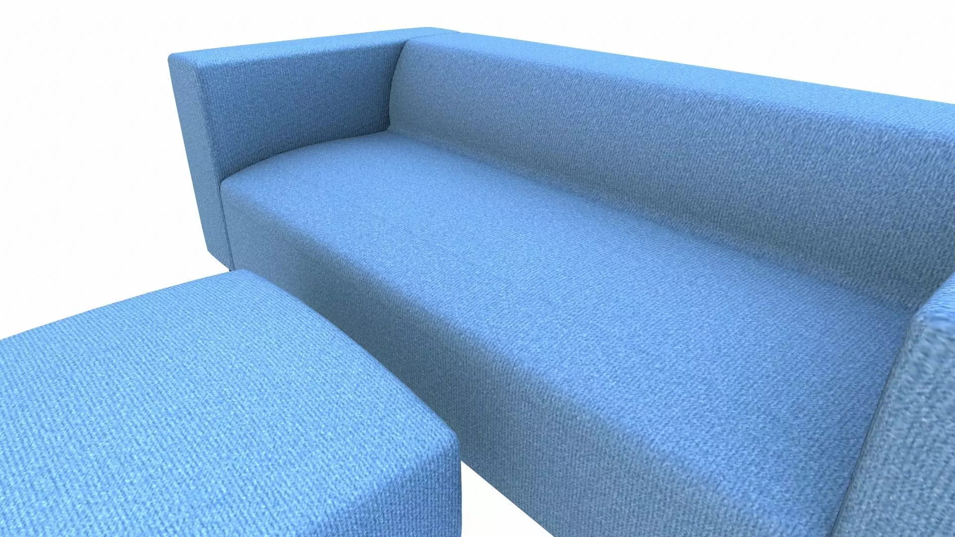 Sofa PBR Textured Low-poly 3D model_4