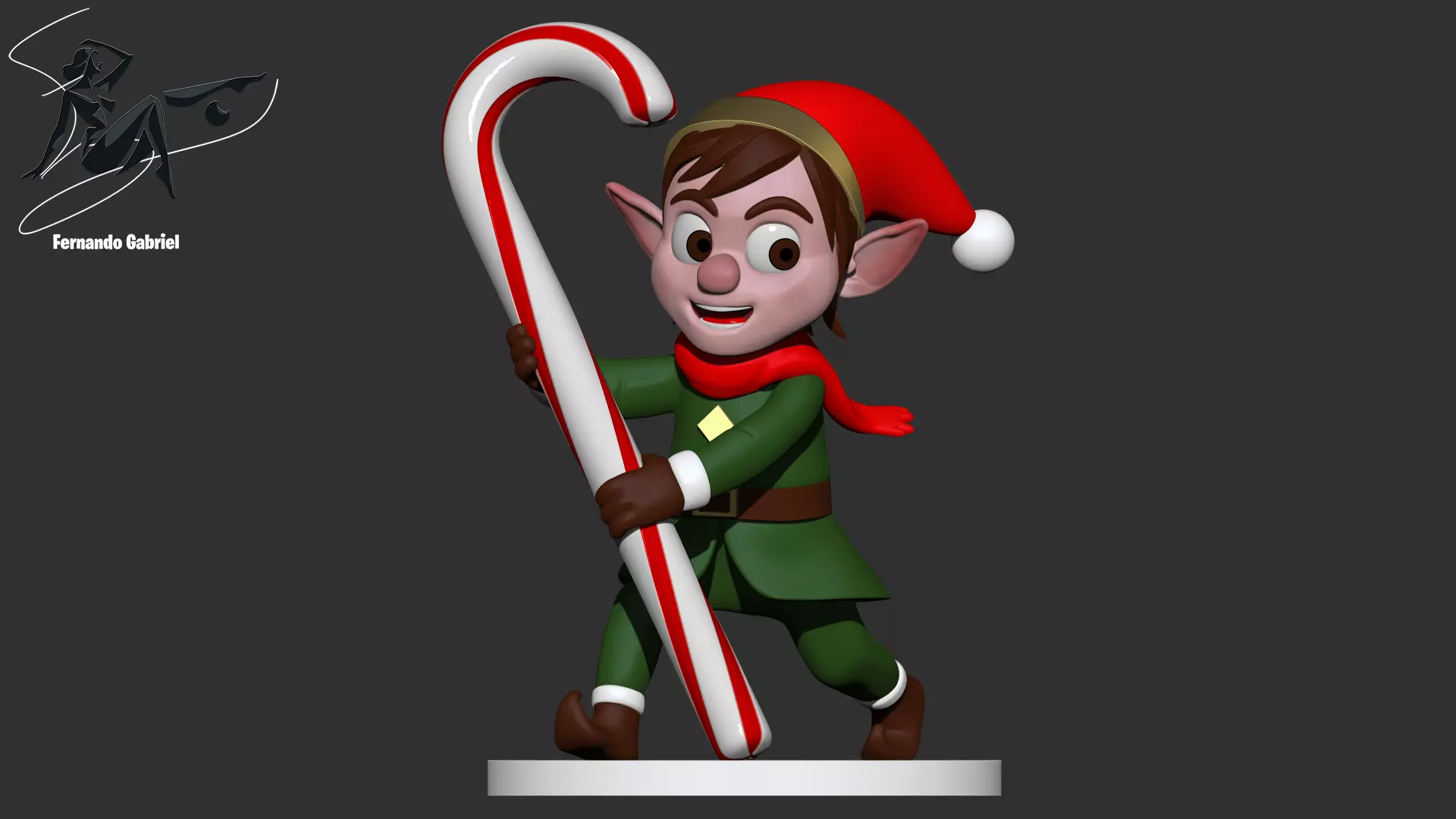 Christmas elf 3D print model_6
