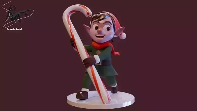 Christmas elf 3D print model