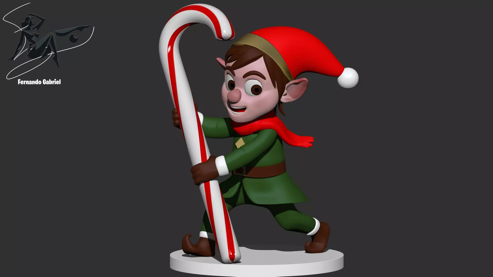 Christmas elf 3D print model_7