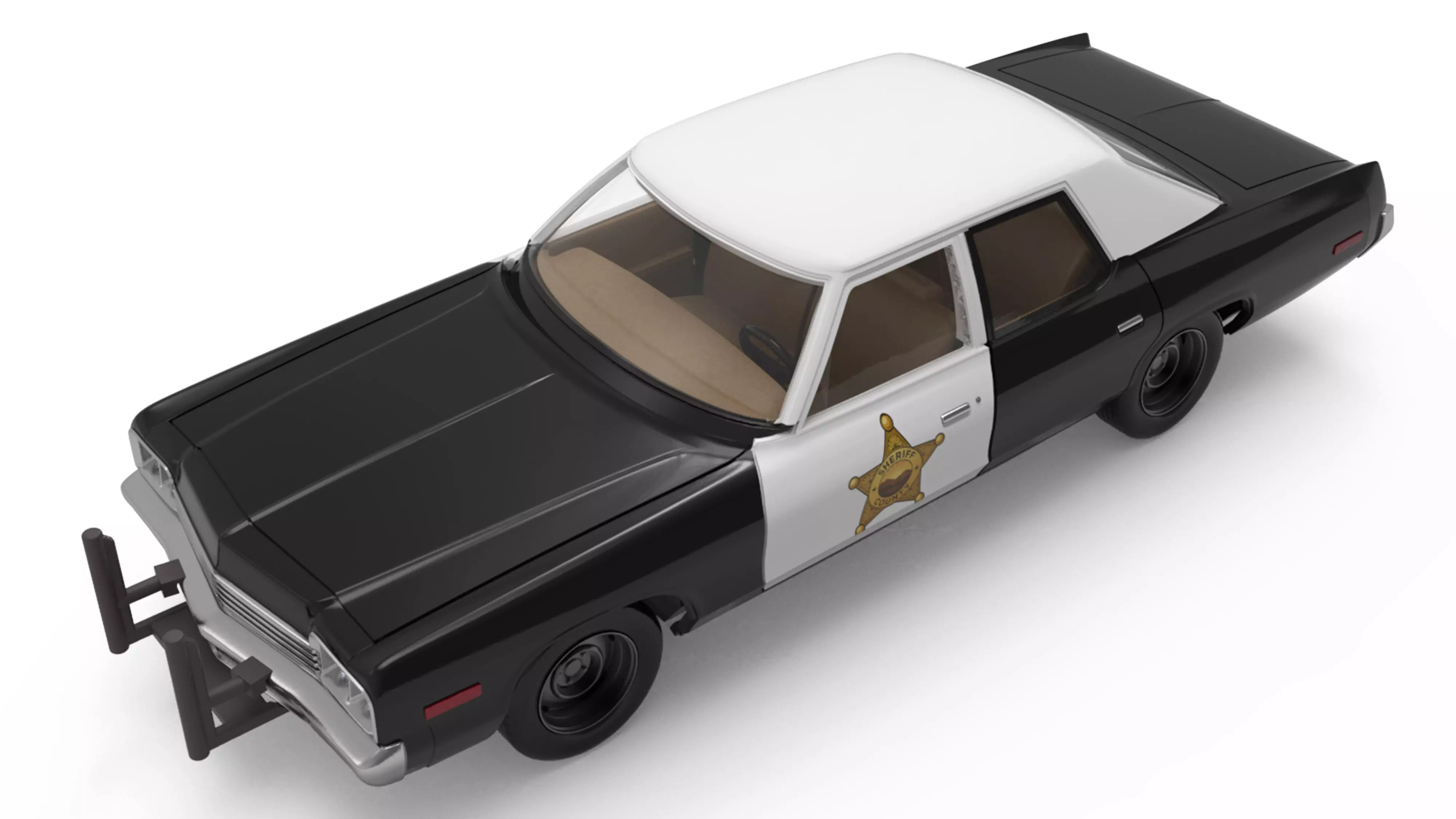 1974 Car Monaco Sedan with Police Package 3D print model_14